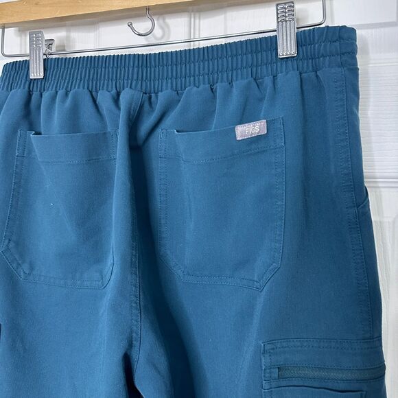 FIGS Women's M/T Blue Scrub Pants Technical Collection Drawstring Medical - Picture 4 of 6